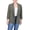 Burnt Olive, variant on Petite 3/4 Sleeve Heavy Jacquard Knit Jacket