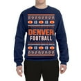 thumbnail image 2 of Wild Bobby City of Denver DEN American Football Fantasy Fan Sports Unisex Crewneck Sweatshirt, Navy, 3X-Large, 2 of 6