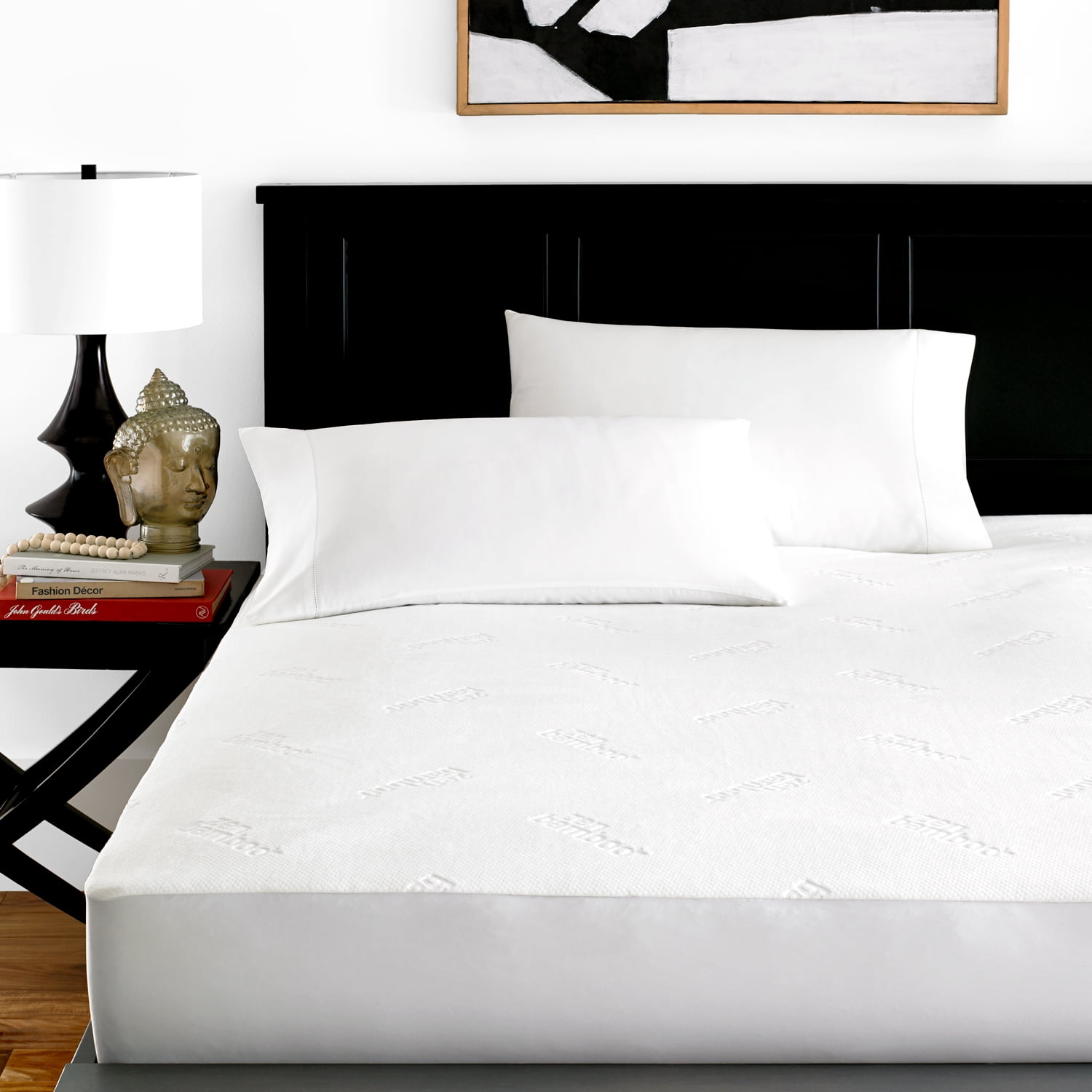 Zen Bamboo Hypoallergenic And Waterproof Mattress Protector Made Zen Bamboo Hypoallergenic And Waterproof Mattress Protector Made With Cool Breathable Derived From Rayon Com