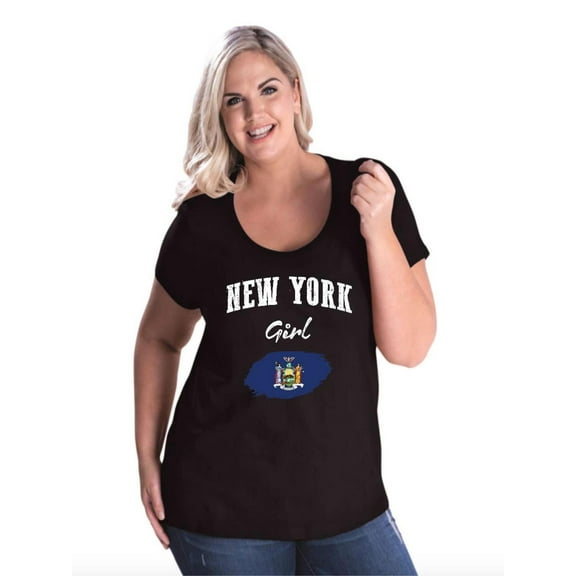 NIB - Women's Plus Size Curvy T-Shirt - New York Girl