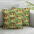 thumbnail image 3 of SHERONV Bows Expressions Graphic Decorative Cushion Throw Pillow Cover for Home Couch Living Room Bed Sofa Zipper Closure High-Quality 1PC 20x20in, 3 of 5