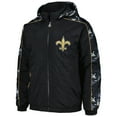 thumbnail image 2 of Men's Starter Black New Orleans Saints Thursday Night Gridiron Full-Zip Hoodie, 2 of 3