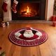 thumbnail image 1 of Alfombras Navideñas Redondas Antideslizantes con Ilusiones Ópticas Navideñas, para Dormitorio, Cocina, Lavables, Antideslizantes y Suaves para Sala de Estar., 1 of 4