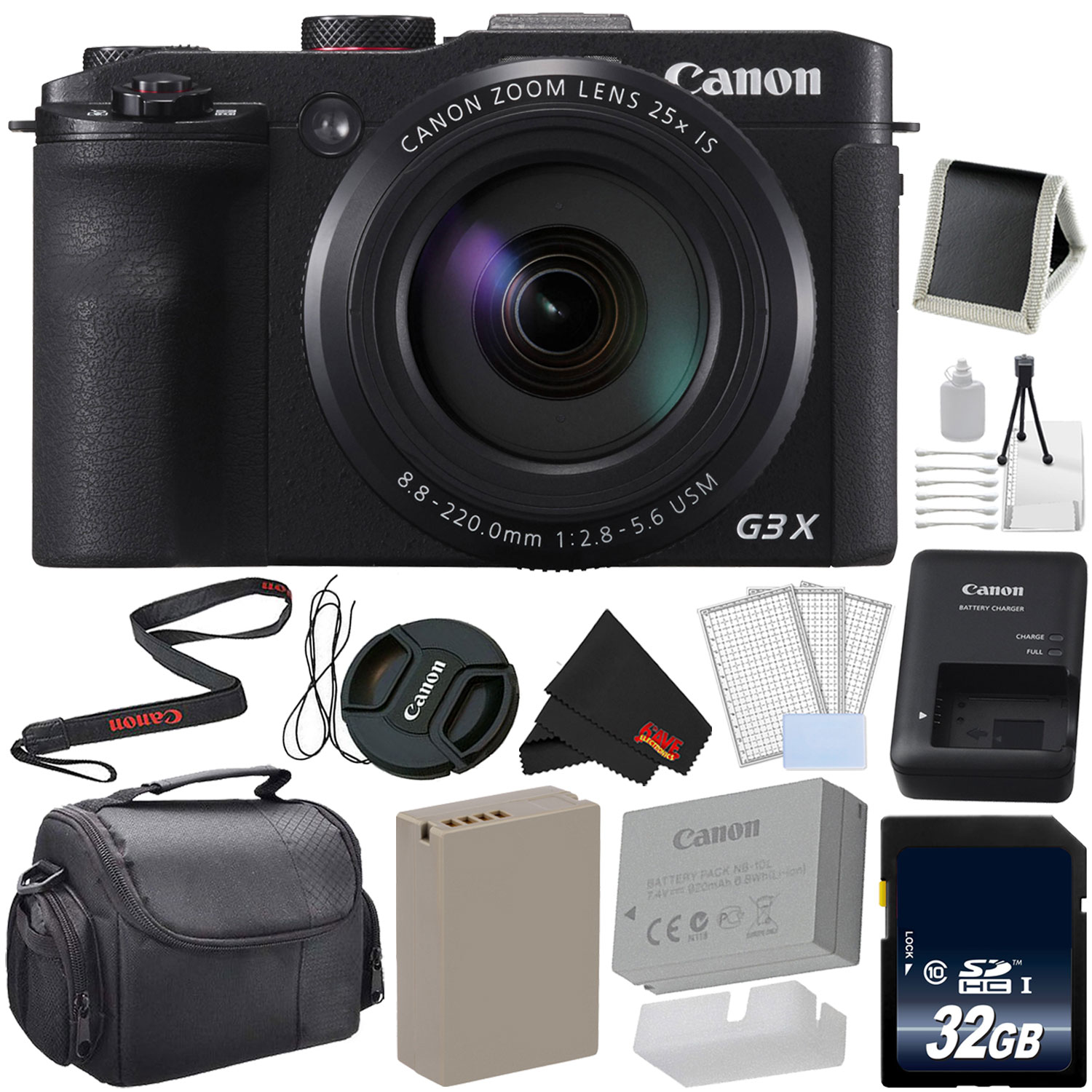 Canon Powershot G3 X Digital Camera 0106c001 Bundle With 32gb Memory Card Intl Model Walmart Com