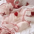 thumbnail image 4 of Huhudde Women's Ruffled Trim Hipsters Underwear Sweet Strawberry Print Sheer Mesh Fabric Breathable Comfortable Panties Briefs, 4 of 21