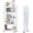 White, variant on 3-Tier Foldable Storage Shelves with Wheels, Heavy Duty Metal Rack Organizer for Garage, Kitchen, Basement, Pantry, Black
