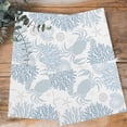 thumbnail image 4 of Blue Crab Coastal Kitchen Towels Set of 2, Water Absorbent Dish Towel, Summer Coral Nautical Decorative Hand Towels - Quick Drying Cloth for Cooking Baking, 18x28 Inch, 4 of 8