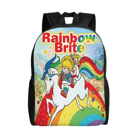 Rainbow Brite Lightweight Backpack Daypack Large Capacity Backpacks Adjustable Shoulder Straps Bags Travel Hiking