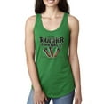 thumbnail image 1 of My Savior is Tougher than Nails Bible Verse | Female Inspirational/Christian Jersey Racerback Tank Top, Kelly, X-Large, 1 of 3