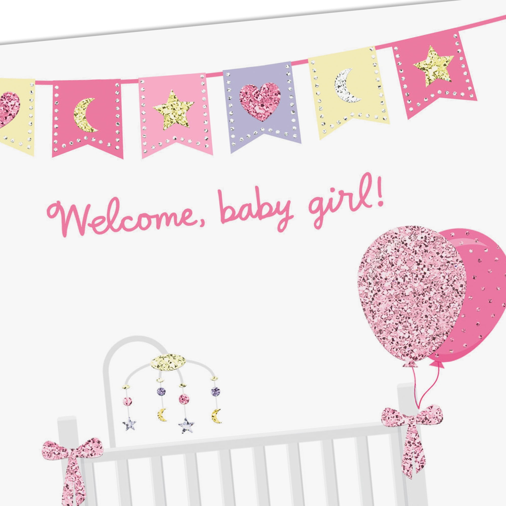 Hallmark New Baby Girl Card (Happy for You and Your Little One)