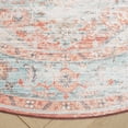 thumbnail image 3 of Safavieh Arizona 6'-0" X 6'-0" Polyester Power Loomed Rug In Turquoise / Rust, 3 of 7