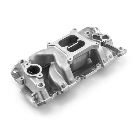 Speedmaster 1-147-008 Compatible with Chevy SBC 350 1957-95 MidRise Air Aluminum Intake Manifold [Polished]