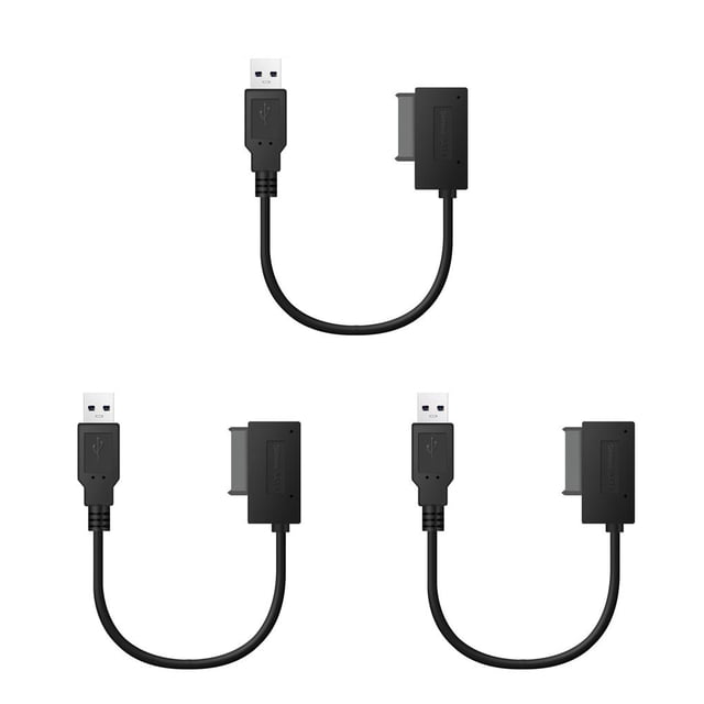 Inteprter USB2.0 SATA Cable Home Office Laptop Driver Connector PC Equipment External Optical Adapter Reader Fittings CD 35cm 3Conjunto