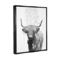 thumbnail image 4 of Stupell Industries Cattle Bathroom Splash Animals & Insects Painting Black Floater Framed Canvas Art Print Wall Art, 17 x 21, 4 of 10