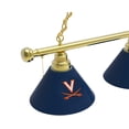 thumbnail image 2 of University of Virginia 3 Shade Billiard Light with Brass Fixture, 2 of 5