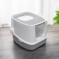thumbnail image 4 of Cat Sandbox Litter Box Fully Enclosed Anti-Splash Cat Toilet Deodorant Pet Cleaning Supplies Kitty Litter Box Toilet Litter ShopWise Round, 4 of 4