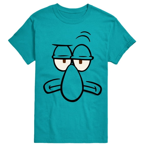 Spongebob Squarepants - Squidward Face Costume- Men's Short Sleeve Graphic T-Shirt