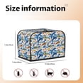 thumbnail image 4 of KLL Marine Animals Print 2 Slice Toaster Dust Covers Kitchen Small Appliance Cover with 2 Pockets,Can hold Jam Spreader Knife & Toaster Tongs (11.4 x 7.9 x 7.5), 4 of 6