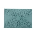 thumbnail image 2 of 20x Delicate Carved Butterflies Romantic Wedding Party Invitation Card Envelope Invitations for Wedding:Blue Green, 2 of 8