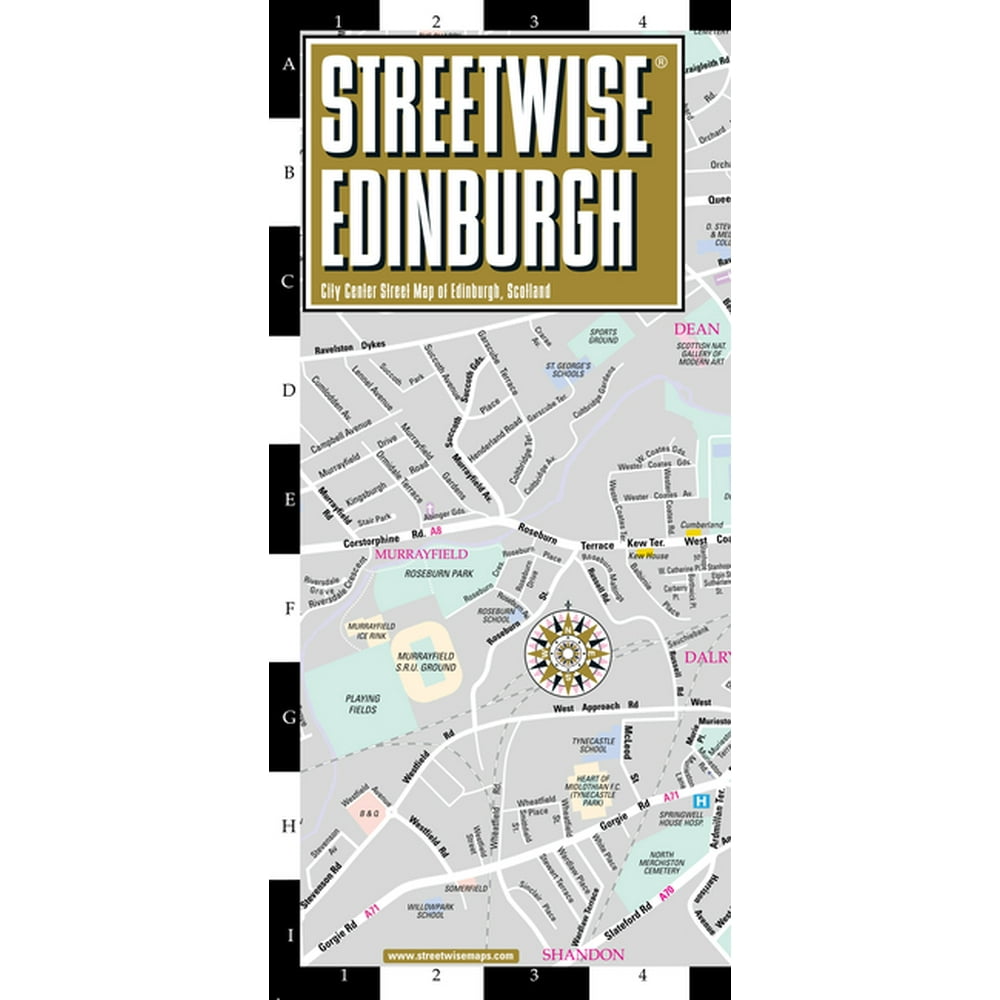 Streetwise edinburgh map - laminated city center street map of ...
