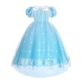 thumbnail image 5 of Disfraz de Elsa de Frozen de Disney para niña, vestido de fiesta de cumpleaños de lujo, disfraz de Halloween, Carnaval, 5 of 5