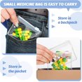 thumbnail image 4 of Pill Pouch Bags Zippered Pouch Set Reusable Baggies Clear Plastic Self Sealing Travel Medicine Organizer Storage Pouches with Slide Lock for Pills and Small Items(12 Pieces), 4 of 7