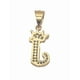 thumbnail image 5 of Cadena y dije de brillos con corona de oro laminado letra J, 5 of 8