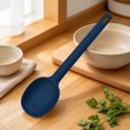 thumbnail image 7 of Silicone Cooking Spoons 11 Inch Heat Resistant Kitchen Spoons for Mixing, Serving and Stirring Large Non Stick Basting Utensils, Cooking Utensil for Kitchen Cooking Baking Stirring,Z1-Dark Blue, 7 of 7