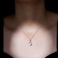 thumbnail image 5 of Rosec Jewels Certified Moissanite Infinity Pendant Necklace - 8 mm Cushion Cut - D-VS1 Quality - Ready to Gift for Valentines Day, 10K Yellow Gold, 5 of 7