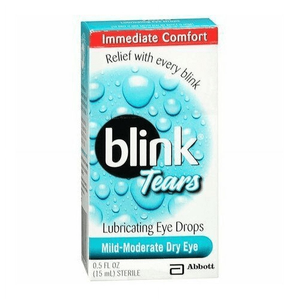 Blink Tears Lubricating Eye Drops Mild-Moderate Dry Eye 0.5 Fl Oz Sterile 6 Pack