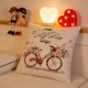 thumbnail image 5 of Funda de almohada de lino con estampado de San Valentín para el hogar, sala de estar, sofá, respaldo, cabecero de dormitorio, funda de almohada de lino preencogido, 5 of 6