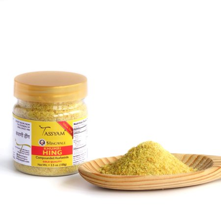 Tassyam Organics Hingwale Khumri Yellow Hing 100g | Hand Pounded & Natural Golden Asafoetida