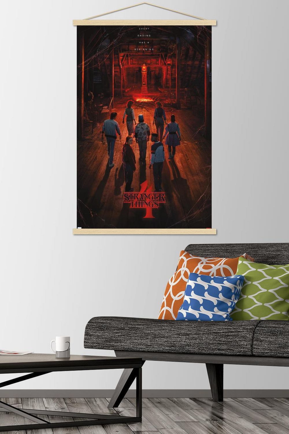 Netflix Stranger Things: Season 4 - Creel House Teaser One Sheet Wall Poster with Push Pins