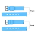 thumbnail image 4 of Uxcell Silicone Watch Band Quick Release Soft Rubber Watch Strap Light Blue/Silver 24mm, 4 of 7