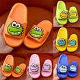 thumbnail image 4 of Mepaouo Boy Girl Cute Cartoon Dinosaur Shoes Open Toe Cloud Sandals Non-Slip Summer Shower Slippers, 4 of 9