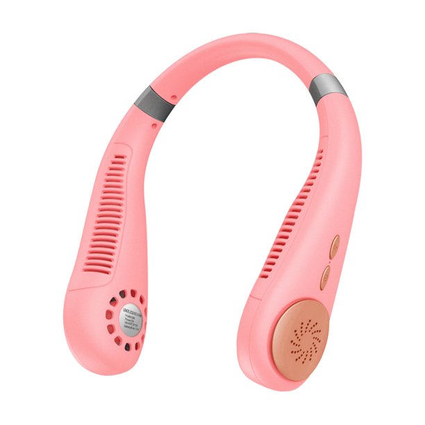 Personal Neck Fans Portable Rechargeable, Rechargeable Neckband Lazy Neck Hanging Style Dual Fan