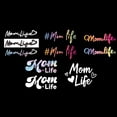 thumbnail image 2 of 1set 5pcs Colorful Mom Life Reflective Vinyl Car Decal Stickers Mom Life Heart Outdoors Sticker Waterproof Car Window Decals for Bumper Windows Cars Trucks Laptop Water Bottle Cup Decor, 2 of 9