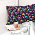thumbnail image 4 of Balery Skull rainbow color mushroom Funda de Cojín Estampada, Regalos para Mujeres, Regalos de Amor para Ella, Regalos para Novia o Esposa, Funda de Almohada-20"x30", 4 of 6
