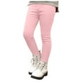 thumbnail image 4 of Zshosam Girls Uniform Pants Girls School Uniform Pants Leggings with Skirts Stretch Warm Jegging Size 7T 8T,(Pink 7-8 Years), 4 of 6