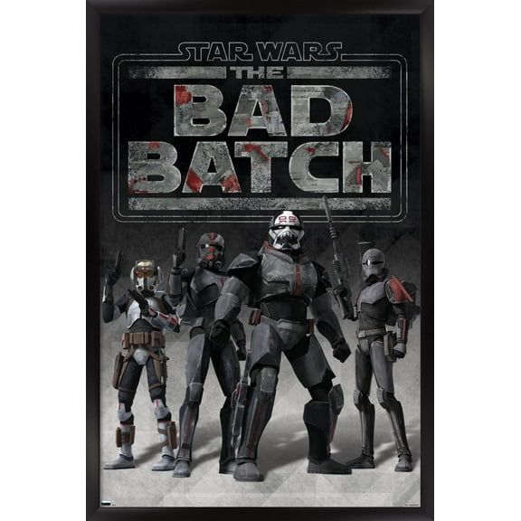 Star Wars: The Bad Batch - Clone Force 99 Wall Poster, 22.375" x 34", Framed