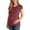 Wine, variant on Aofany Maternity Clothing Summer Women Maternity T-shirt Round Neck Short Sleeve Ruched Pregnant Tops