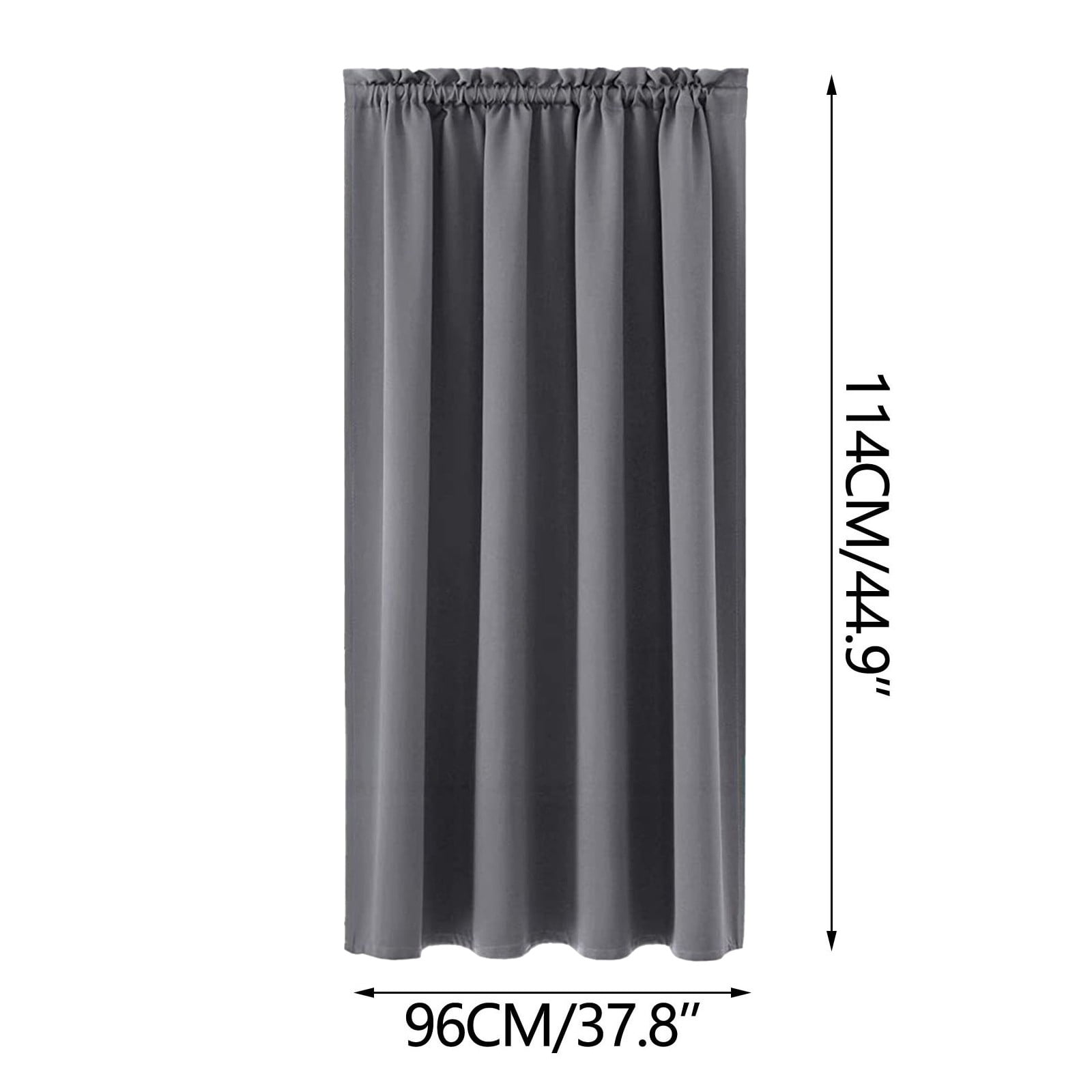 HDWUEN Blackout Curtains Silk Curtains Modern Plain Curtains&Drapes for Living Room Balcony
