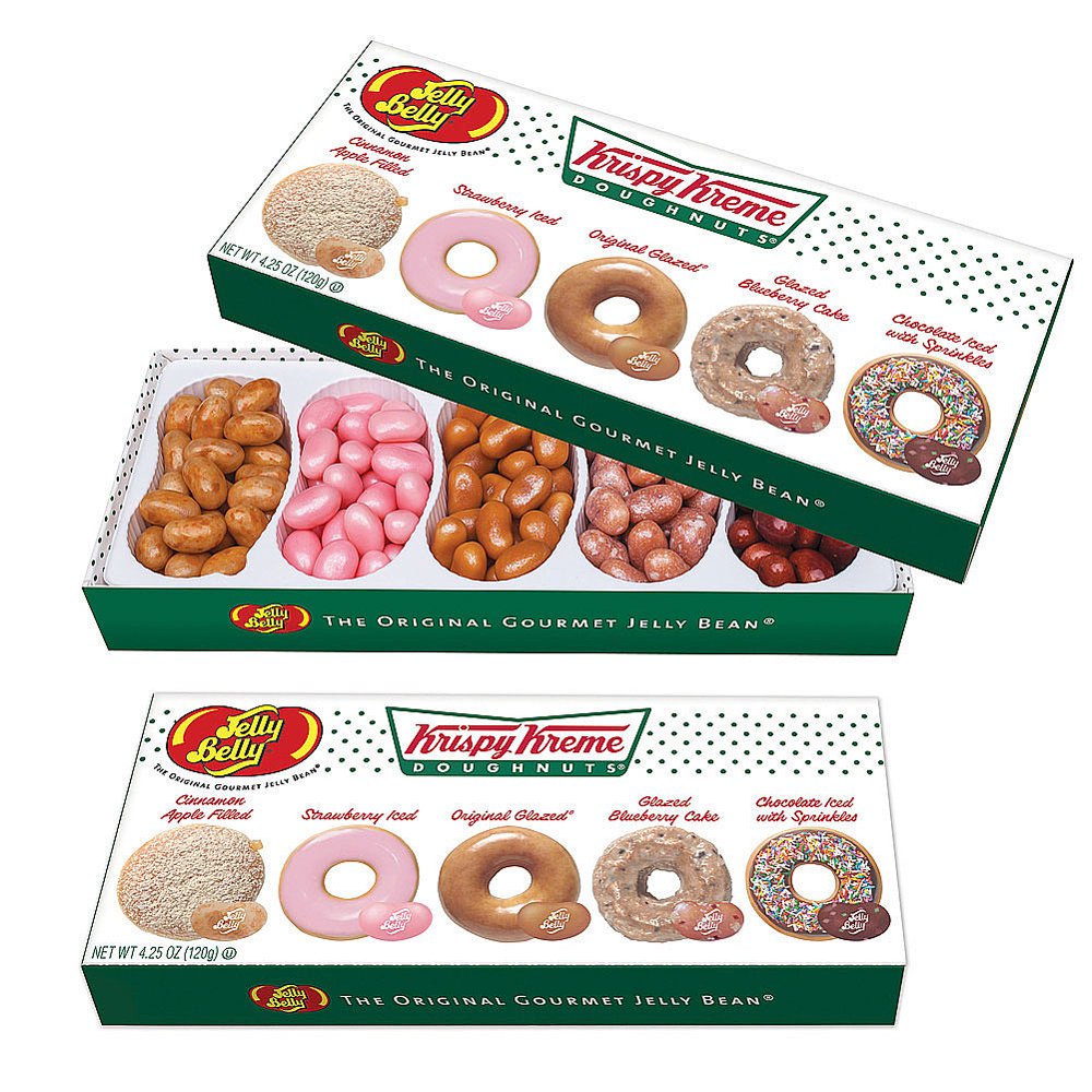 (Set/2) Jelly Belly Krispy Kreme Gift Boxes w/ 5 Authentic Flavors 9oz