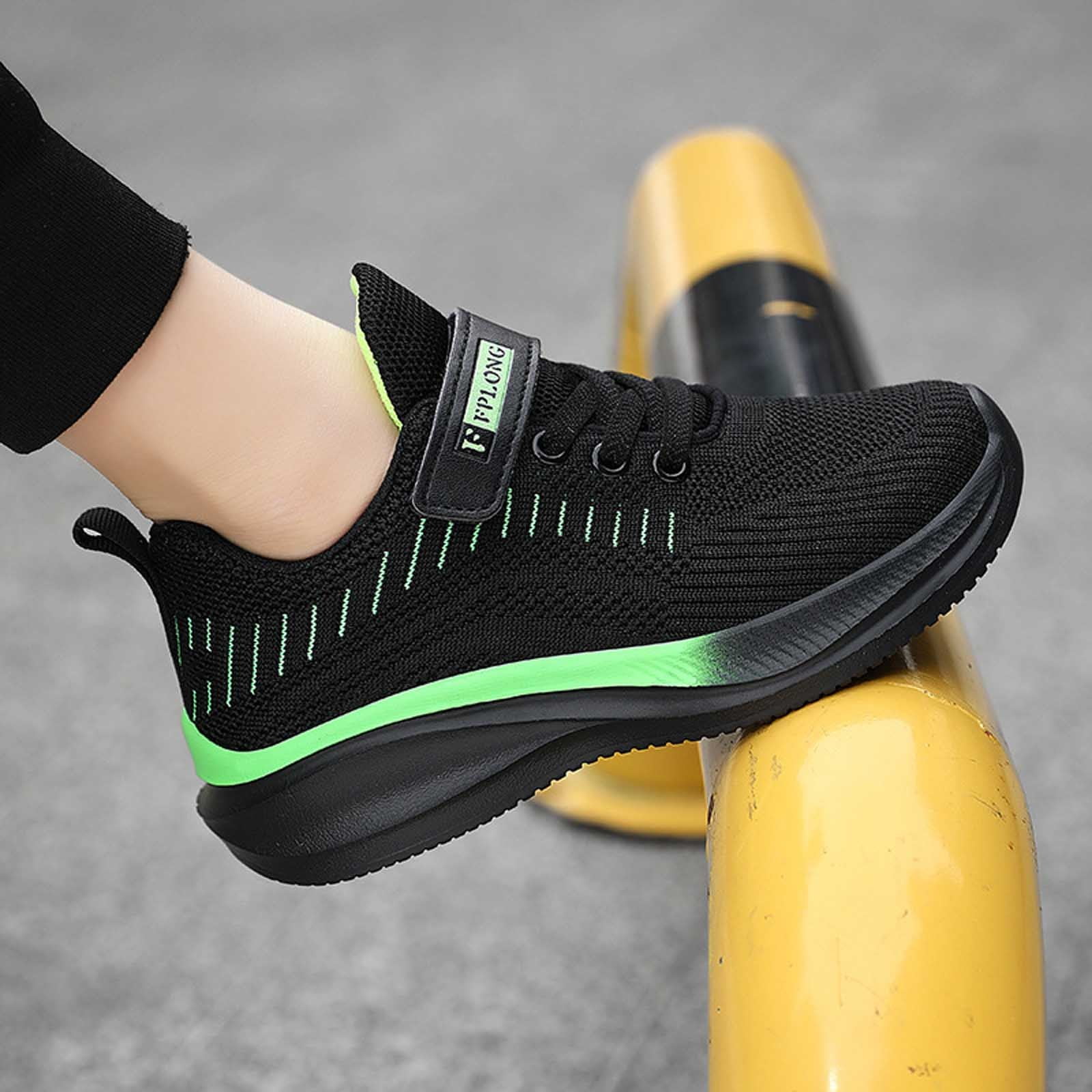 Toddler Shoes,Boys Sneakers Breathable Sports Shoes Soft Sole Running Shoes School Athletic Footwear,Boys Shoes,38,Green