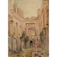thumbnail image 2 of Jean Baptiste Edmond Allouard 11x14 Gold Ornate Wood Frame and Double Matted Museum Art Print Titled - Ruins of the Castle of Saint-Cloud; the Entrance Hall. (1875), 2 of 4