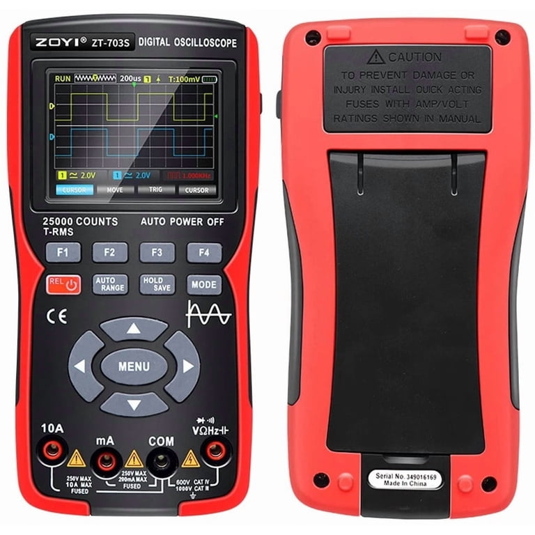 ZT703S Oscilloscope Multimeter High Precision Dual Channel 50MHZ
