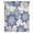 Blue Grey, variant on Geometric Flower Sheer Curtains 108" Extra Long, Vintage Country Floral Blue Yellow on Linen Light Filering Curtains, Privacy Drapes Simi Floor to Veiling Curtain for Living Room Window Treatment