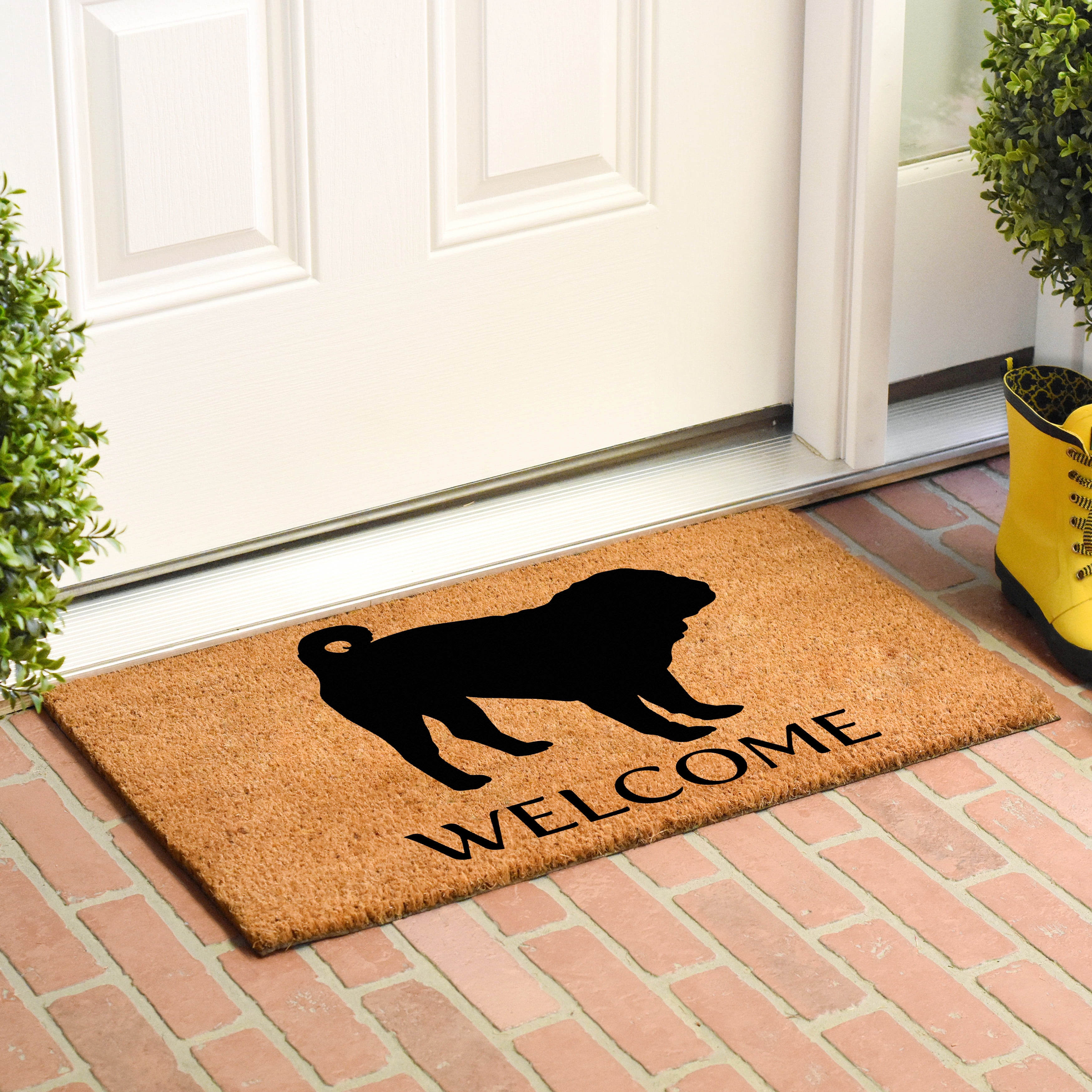 Calloway Mills Pug Outdoor Doormat 24" x 36"