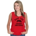 thumbnail image 4 of Save The Chubby Unicorns Fantasy Plus Size Graphic Tank Top Brisco Brands 3X, 4 of 5