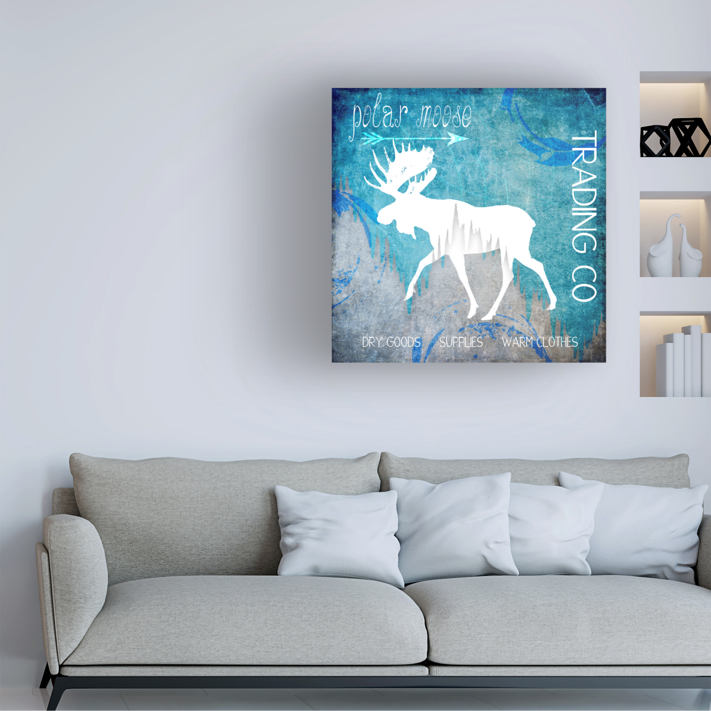 LightBoxJournal 'Polar Ice Moose' Canvas Art